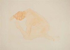 Auguste RODIN: Stretching Nude, Lithograph and Signed Stencil picture