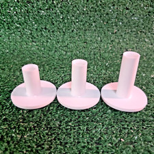 Rubber Golf Tees 3 Piece Mixed Height Set for Practice Mat, Simulator, Range picture