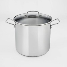Cuisinart 16qt Stainless Steel Stock Pot with Cover - Silver picture