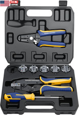 8PCS Ratchet Crimping Tool Set Professional Wire Crimper for Heat Shrink Connect picture