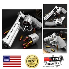 Continuous Firing ZP5 357 Revolver Launcher Pistol Soft Dart Bullet Toy Gun CS picture