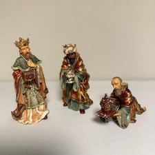 Nativity Set Three Wise Men Figurines Holy Night 2002 Department 56 picture