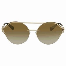 Versace Brown Gradient Mirror Gold Round Ladies Sunglasses VE2184 12526U 61 picture