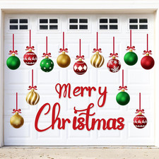 Christmas Garage Door Decorations Magnets, Classic Merry Xmas Ball picture