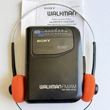 SONY Walkman WM-FX101 Cassette Player withAM/FM Radio -New Belt - Reconditioned picture