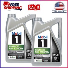 2 Pack, Mobil 1 Advanced Fuel Economy Full Synthetic Motor Oil 0W-20, 5 Quart picture