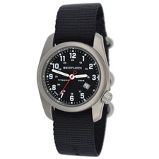 Field Watch Titanium 40 mm Black Dial Black Nylon Band A-2T Original Classic picture