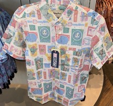 2026 Disney Parks RSVLTS Walt Disney World Ride Attractions Shirt Medium Button picture