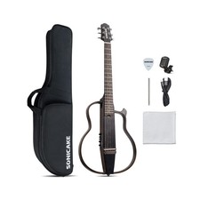 Sonicake Travel Guitar, Portable Acoustic-Electric Guitar Kit, Solid Mahogany... picture
