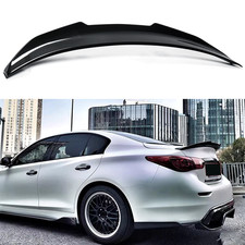 For Infiniti Q50 2014-2024 Carbon Fiber Painted Duckbill Trunk Spoiler PSM Style picture