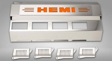 11pc Fuel Rail/Coil Covers w/Orange Carbon Fiber 