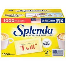 Splenda No Calorie Sweetener Portion Packets 1000 ct 2.2 lbs Exp 05/28 picture