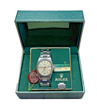 Mens Rolex Date Just Lennon Dial 36mm Watch 16030 Oyster Bracelet Complete Set picture