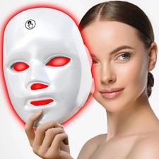 7-Color LED Facial Mask Rechargeable Cordless Light Face Mask At-Home Skin Care picture