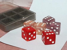 Vintage Las Vegas Casino Souvenir Dice Set Caesars Palace Fabulous Case  picture