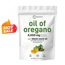 2 in 1 Oil of Oregano & Black Seed Softgels Count with Carvacrol,Immune Supports picture