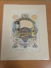 c1898 Christian Moerlein Beer Lithograph Barbarossa National Export Cincinnati picture