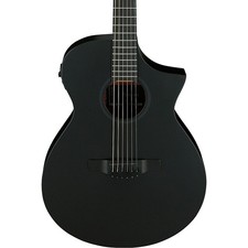 Ibanez AEWC621 Auditorium AcousticElectric Guitar Blackout Flat picture
