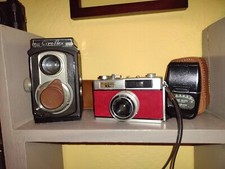 Vintage Camera Collection Sixteen Cameras. Two light meters. Four random lenses. picture