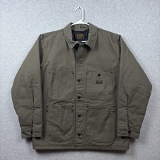 Filson Worksmith Insulated Jacket Mens Large Tarmac Green Canvas Chore Barn Coat picture