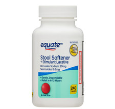 Equate Stool Softener Plus Stimulant Laxative Tablets for Constipation, 240 picture
