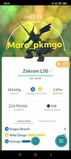 Pokemon Zekrom LV50 3moves 2020 -TRA'DE Lucky guaranteed GO- Read Description picture