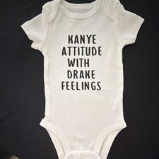 Carter's Just One You Quote Graphic Baby Bodysuit 3M Cotton Snap, White picture