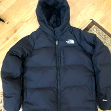 The North Face Boys XL 14/16 Black 600 Fill Down Hooded Puffer Jacket Coat picture