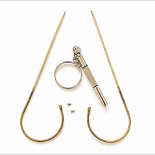 Vintage Antique Gold Cable Temples Replacement Ear Hook for Eyeglasses Sunglass picture