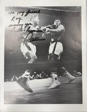 Floyd Patterson vs Muhammad Ali in 1972- Insc. and signed by Floyd Patterson picture