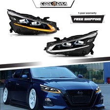 For Nissan Altima 2019-2025 Custom LED Headlights Sequential Blinker DRL Upgrade picture