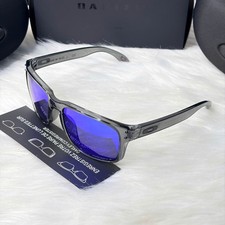 NEW Oakley Holbrook Style Grey Smoke Blue Violet Mirror Sunglasses Unisex picture