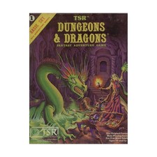 TSR Basic D&D Dungeons & Dragons - Basic Set (8th-11ths, Pink Box w/B2) Fair picture