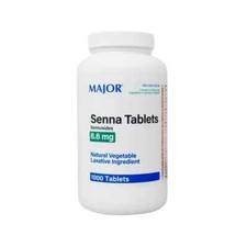 Major Senna 8.6mg Laxative Tablets 1000ct -Expiration Date 01-2027 picture
