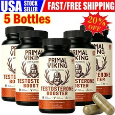 5X Primal Viking Testosterone Booster for Men Reindeer Organ Natural Supplement picture