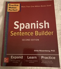 Practice Makes Perfect Spanish Sentence Builder, 2nd Edition by Gilda Nissenburg picture