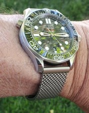 20mm Braided Stainless Mesh Band For Omega Seamaster No Time To Die 007 US SHIP picture