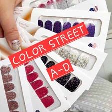 🎯Color Street Nail Strips A-D🎯 All Colors Glitter Solid French New picture