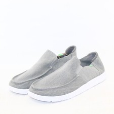 Sanuk Hi Five Mens Slip On Casual Loafers Shoes Multiple sizes Gray NEW picture