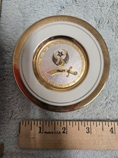 vintage el zagal temple plate, small, 24 K gold edged, 1988, art of chokin picture