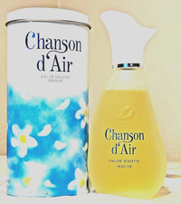ORIGINAL Coty CHANSON d'AIR FRAICHE 3.4oz Eau de Toilette NEW in Vintg Metal BOX picture