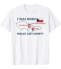 Funny Czechoslovakia I Was Born There Czech Republic Slovakia History Shirt  picture