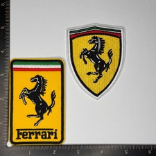 Vintage Ferrari Iron /Sew On Embroidered Patch picture