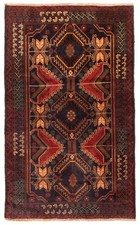 Vintage Hand-Knotted Area Rug 2'8