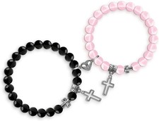 Matching Couple Bracelets, Bridal Shower & Engagement Gifts for Bride and Groom, picture