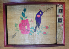 Yosegi-Zaiku Japanese Woodwork Vintage Hand Painted 