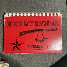 Vintage 1976 Bicentennial Cookbook Community Recipes Spiral Starpoint School picture