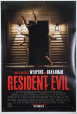 Resident Evil - original DS movie poster 27x40 D/S 2026 Final Action Horror US  picture