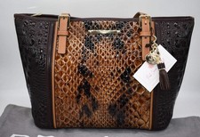 Brahmin Medium Asher Tote Bag in Tobacco Carlisle picture