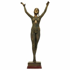 Design Toscano Bronze Finish Demetre Chiparus Durga Dancer Cast Stone Resin 15